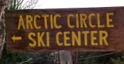 Sign for Arctic Circle Ski Center