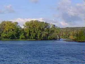 View of Peebles Island From Across The River
