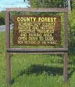 Sign for County Forest in Duanesburg