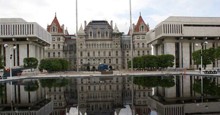 Exterior of Capitol Building in Albany
