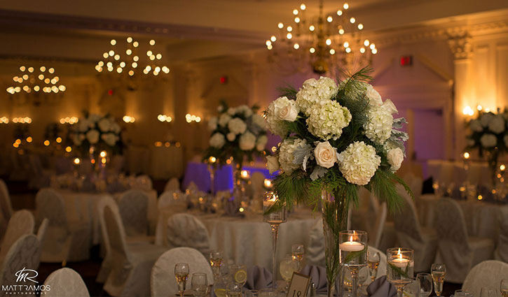 wedding tables and centerpieces